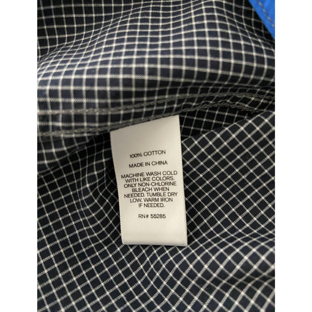 Express Men's Small Shirt Long Sleeve Button Down Black Check NEW - Picture 8 of 8
